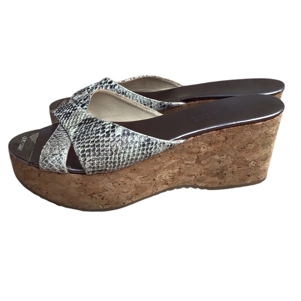 Jimmy Choo snake embossed